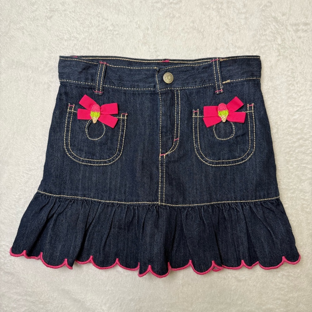 Gymboree Ice Cream Sweetie Dark Denim Skirt